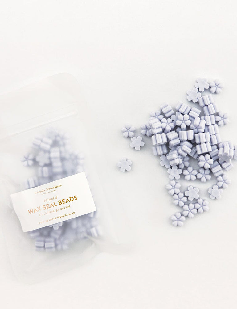Wax Seal Beads- Lavender Bespoke Letterpress 