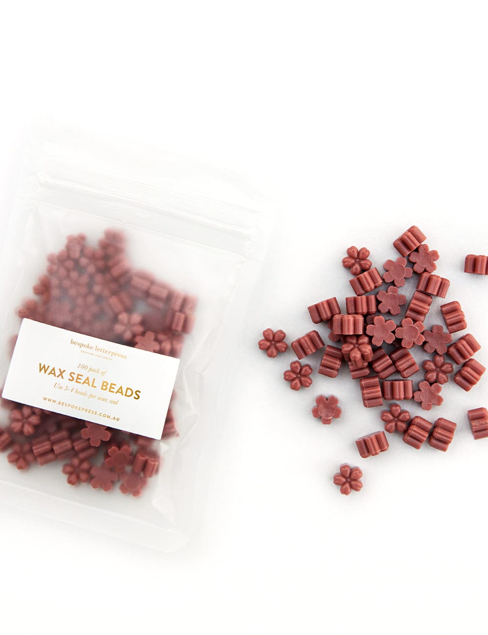 Wax Seal Beads - Rust