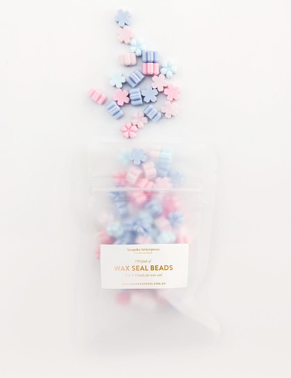 Wax Seal Beads- Spring Desktop Stationery Bespoke Letterpress 