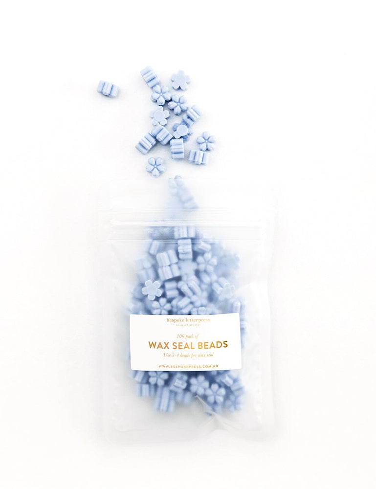 Wax Seal Beads- Wisteria Desktop Stationery Bespoke Letterpress 