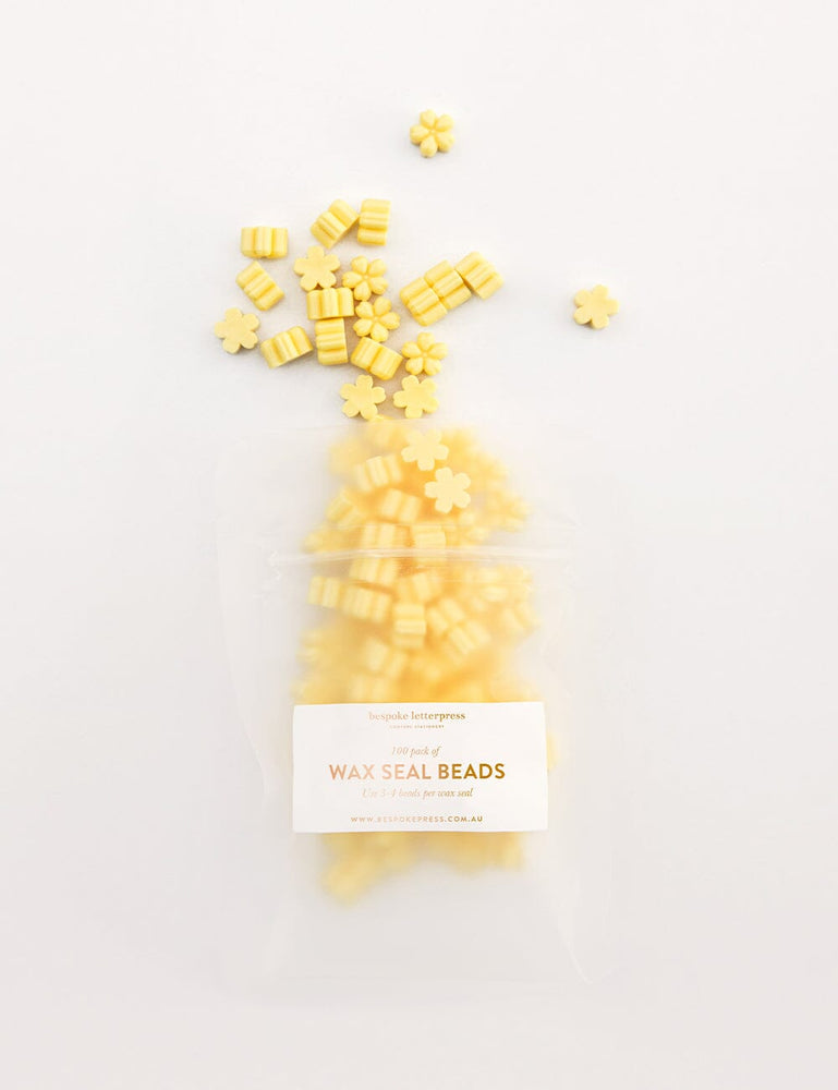 Wax Seal Beads- Citron Bespoke Letterpress 