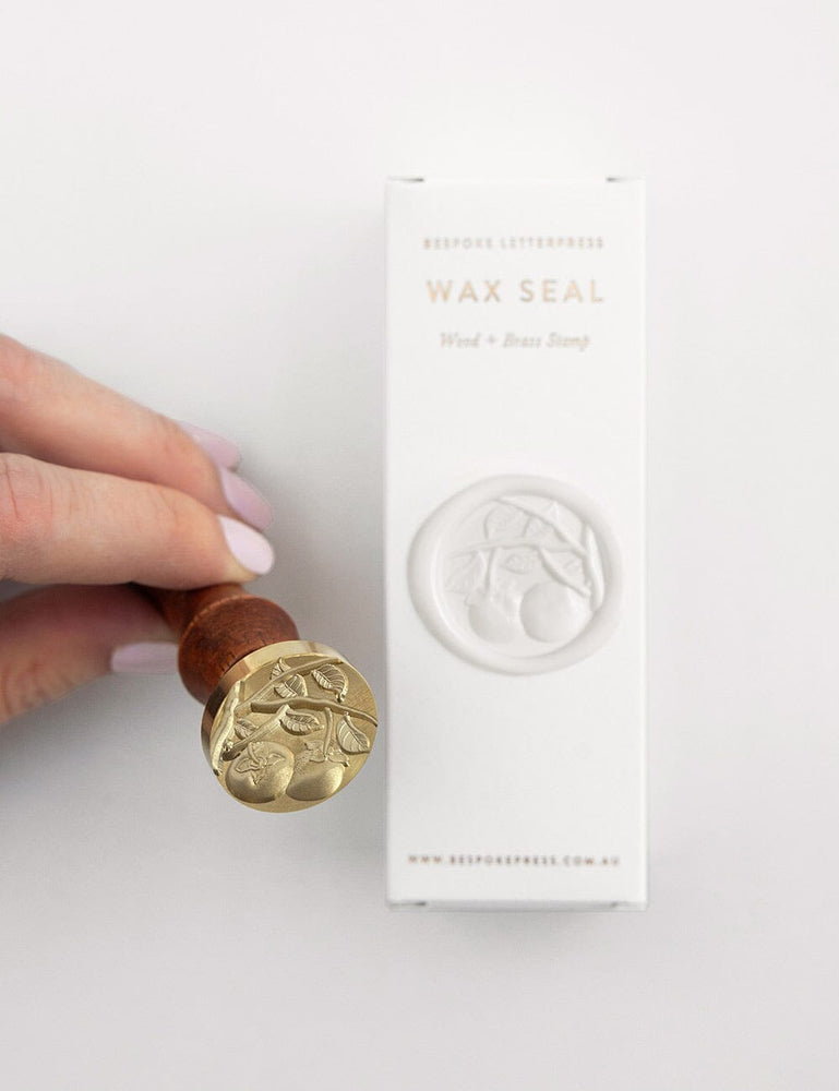 Wax Seal Stamp - Pomegranate External Bespoke Letterpress 