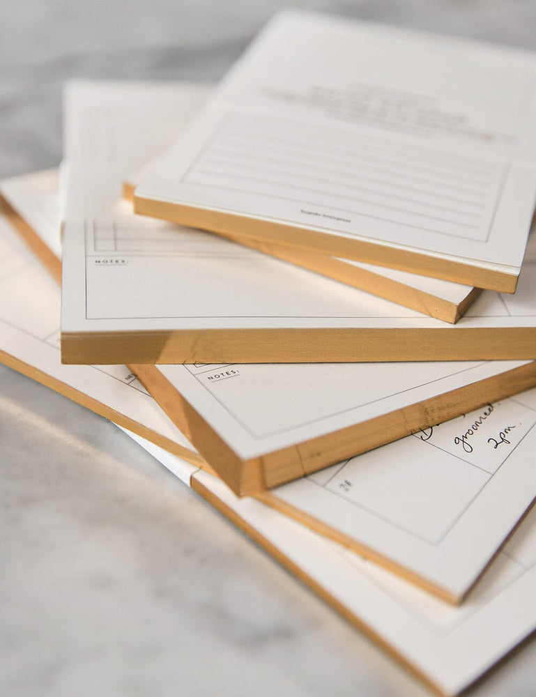 2024 Fridge Magnetic Calendar & Notepad Gift Set Notebooks Bespoke Letterpress 