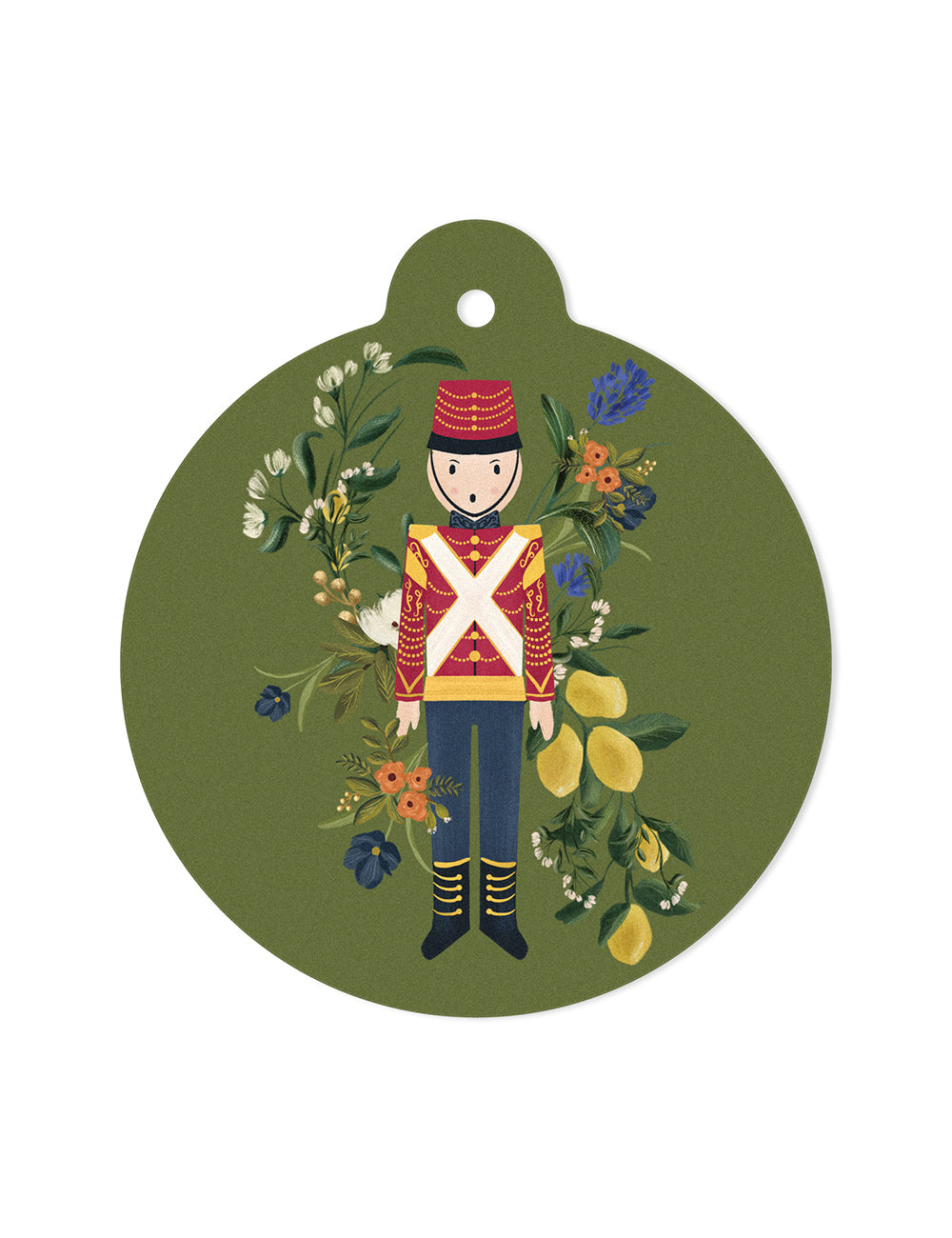 Christmas Nutcracker Bauble Tags - 12 pack