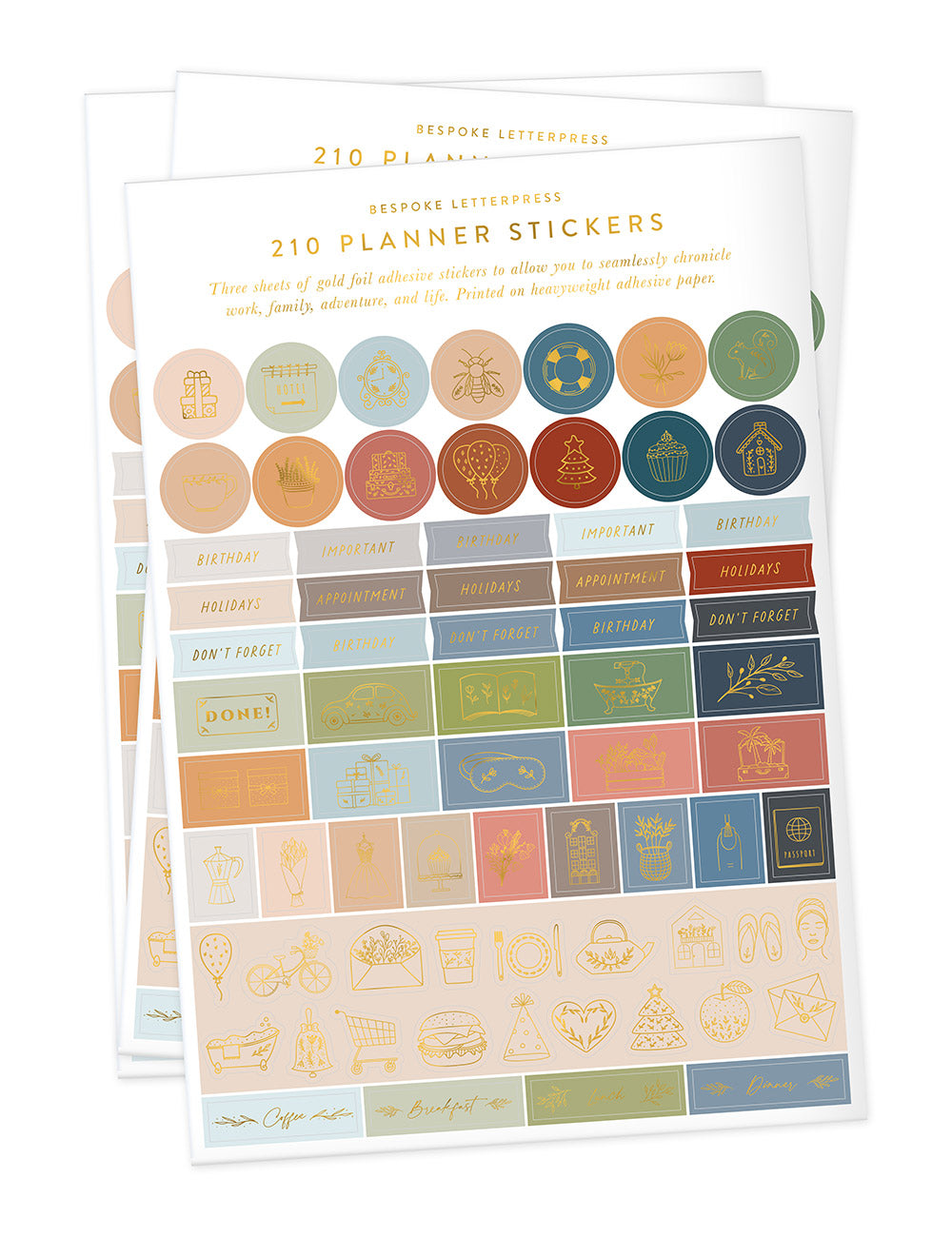 Planner Stickers (210 Stickers)