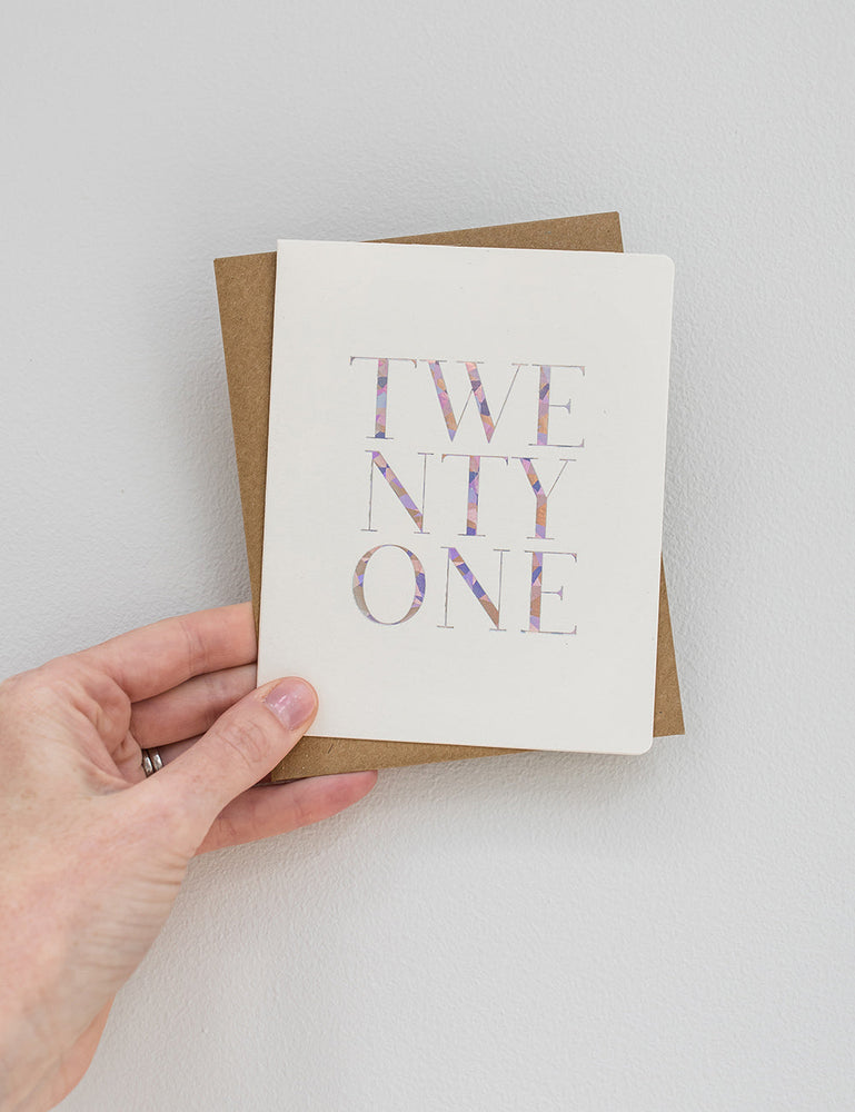 Twenty One (21) Greeting Cards Bespoke Letterpress 