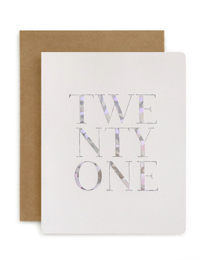 Twenty One (21) Greeting Cards Bespoke Letterpress 