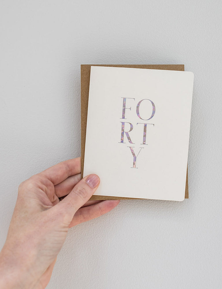 Forty (40) Greeting Cards Bespoke Letterpress 