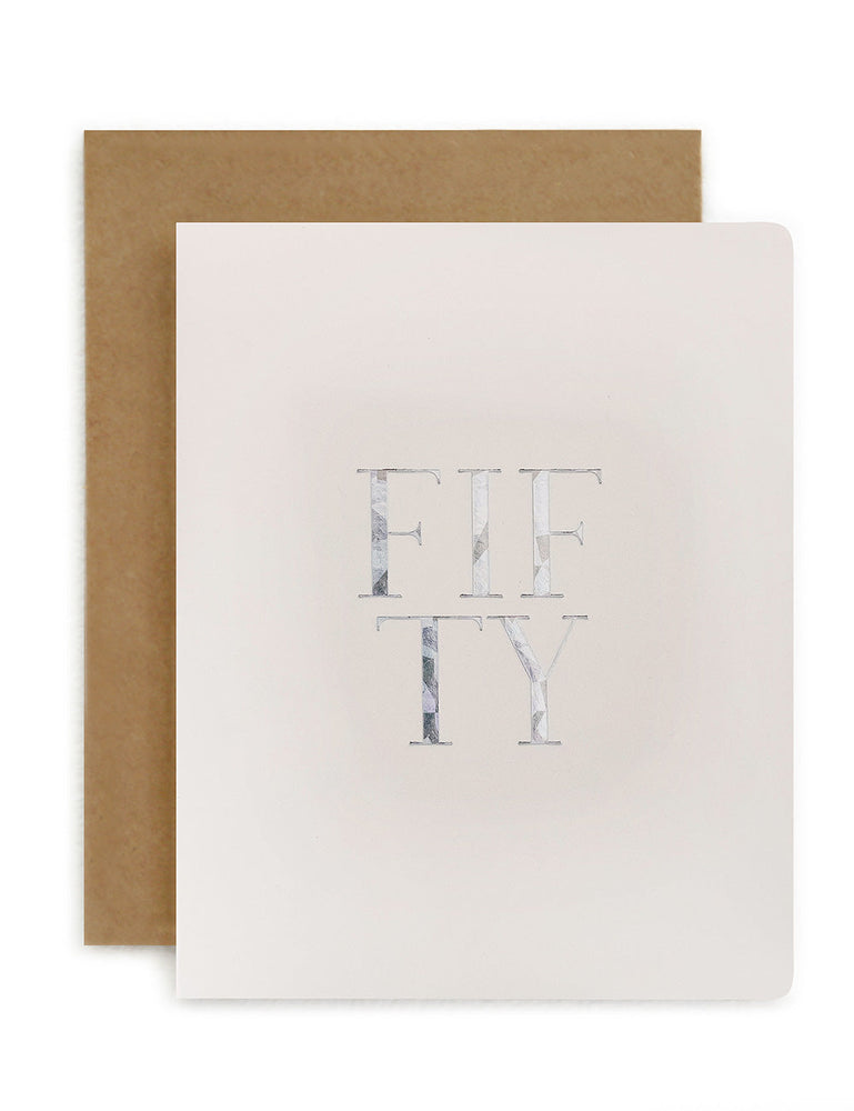 Fifty (50) Greeting Cards Bespoke Letterpress 