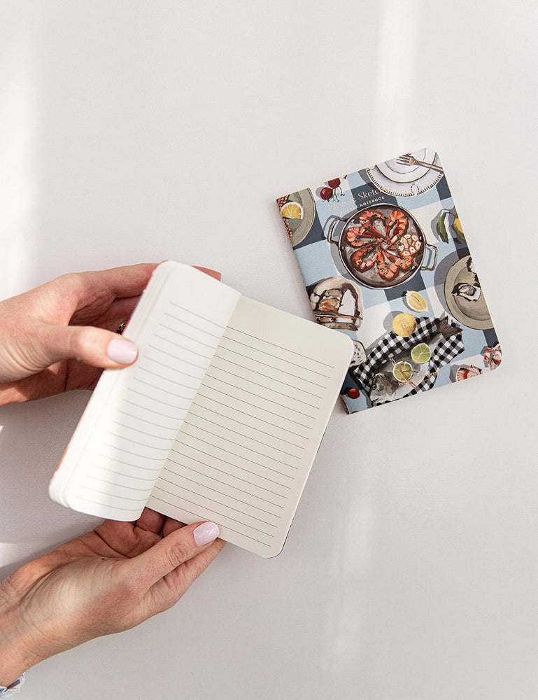2 pack A6 Pocket Whitney Spicer Notebooks (Lined & Blank) Planners Bespoke Letterpress 