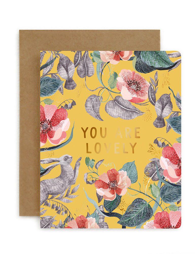 Blomstra 'You Are Lovely' Greeting Cards Bespoke Letterpress 
