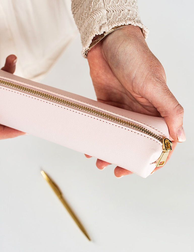 Pencil Case - Blush Desktop Stationery Bespoke Letterpress 