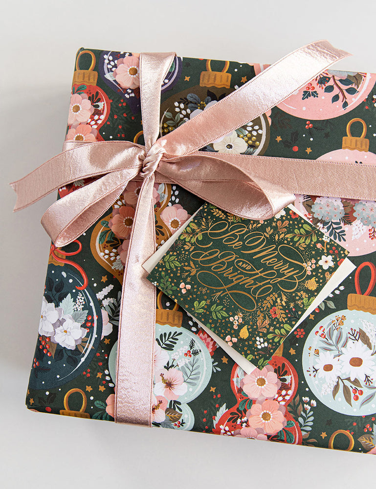 Christmas Ornaments / Floral Fields 100pk Gift Wrap Gift Wrap Bespoke Letterpress 