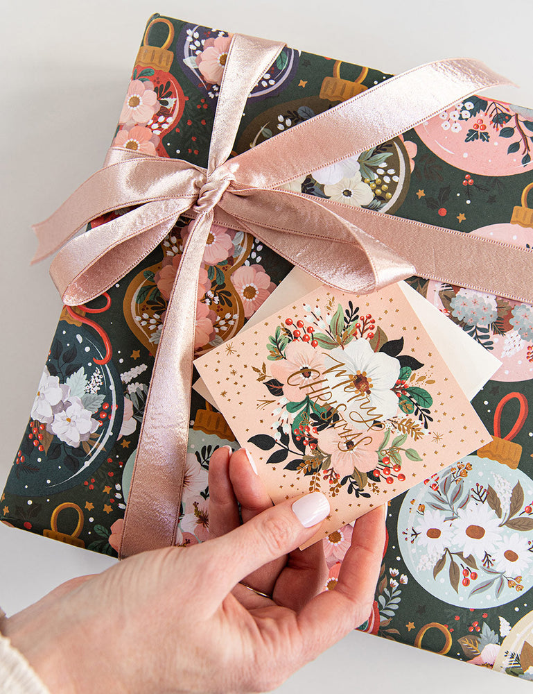 Christmas Ornaments / Floral Fields 6pk Gift Wrap Gift Wrap Bespoke Letterpress 