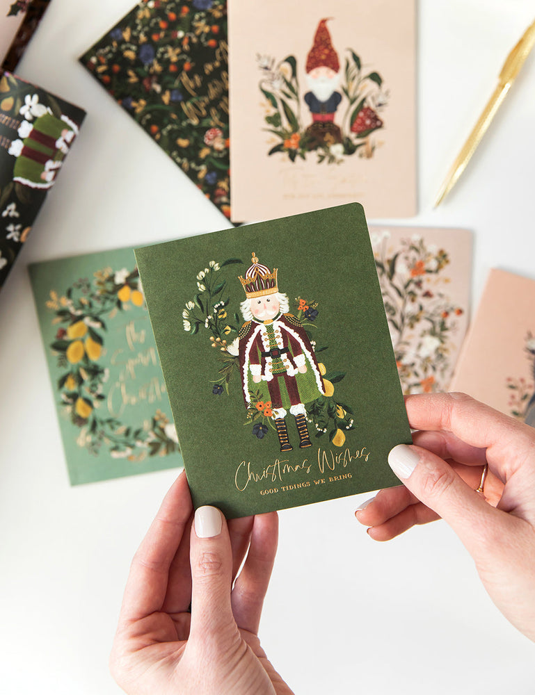 Christmas Wishes (Nutcracker) Greeting Cards Bespoke Letterpress 