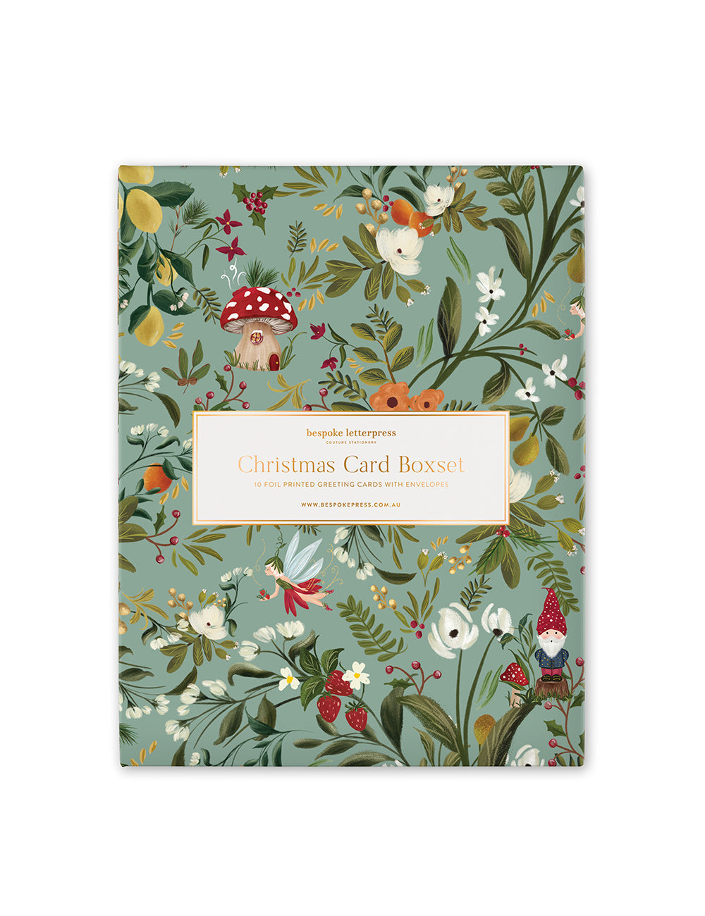 10 Pack Christmas Card Boxset - Mint