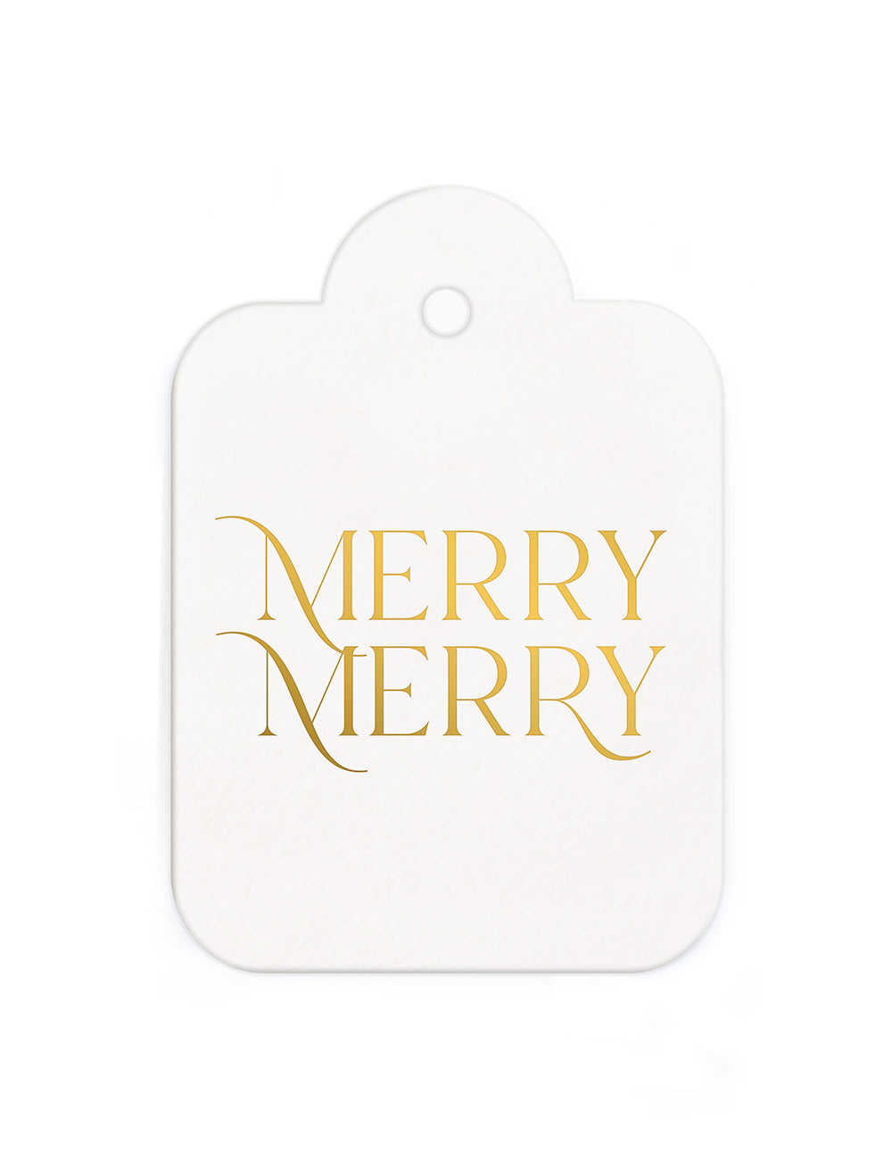 Gift Tags 6 pack Merry Merry