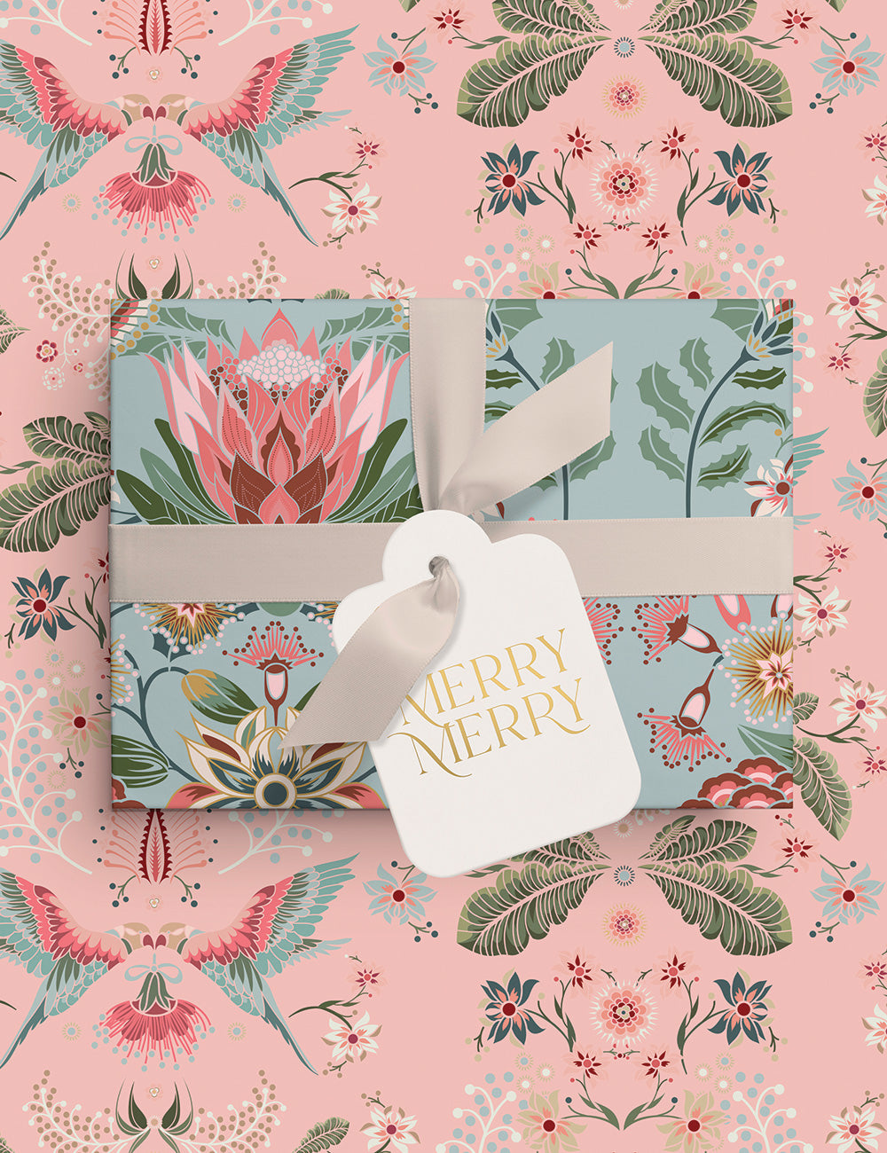 Gift Tags 6 pack Merry Merry