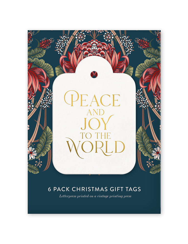 Gift Tags 6 pack "Peace and Joy"