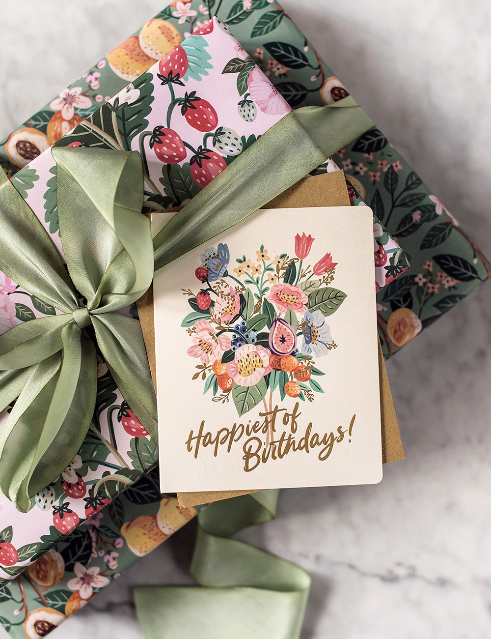 Happiest of Birthdays - Fruit Bunch Greeting Card