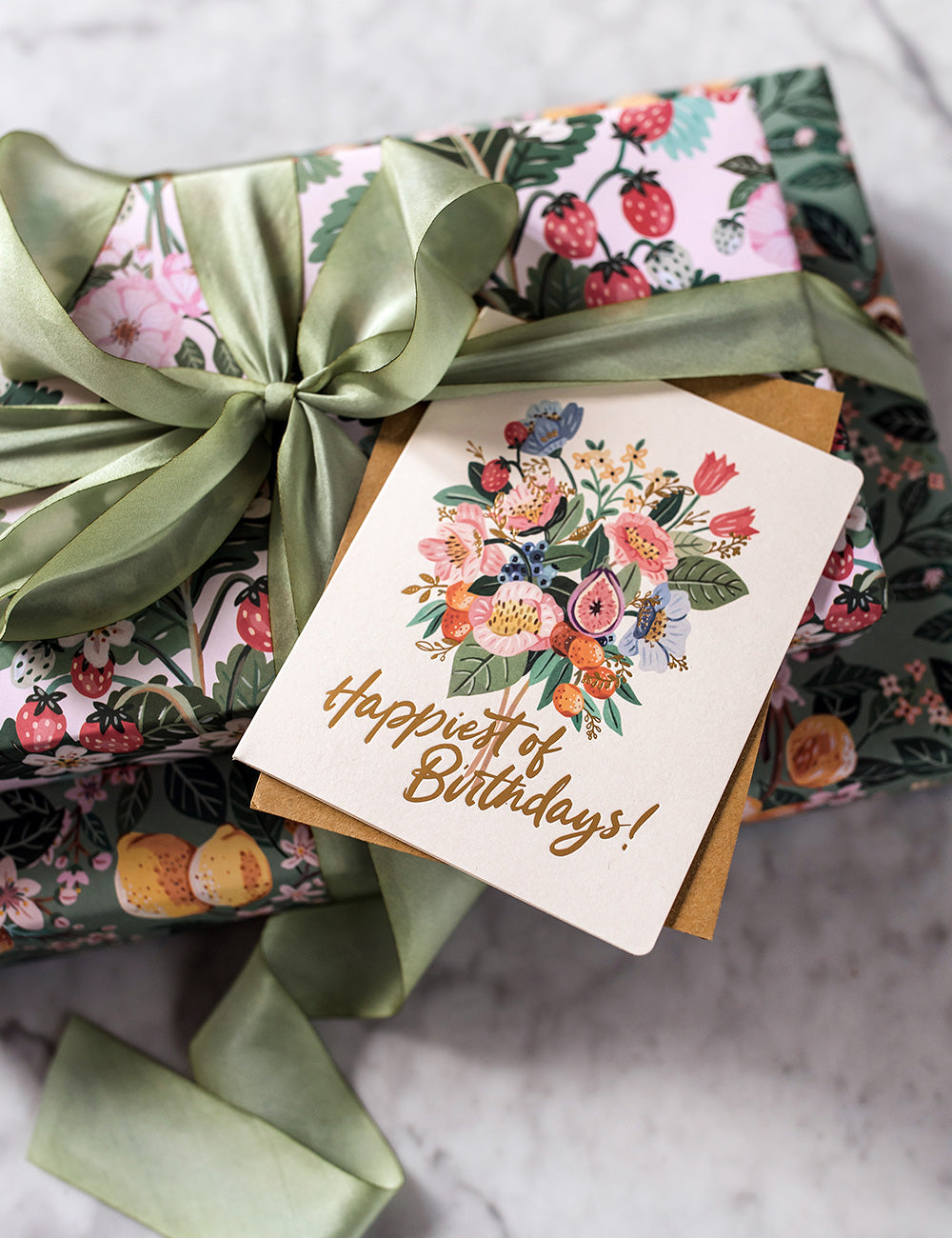 Happiest of Birthdays - Fruit Bunch Greeting Card