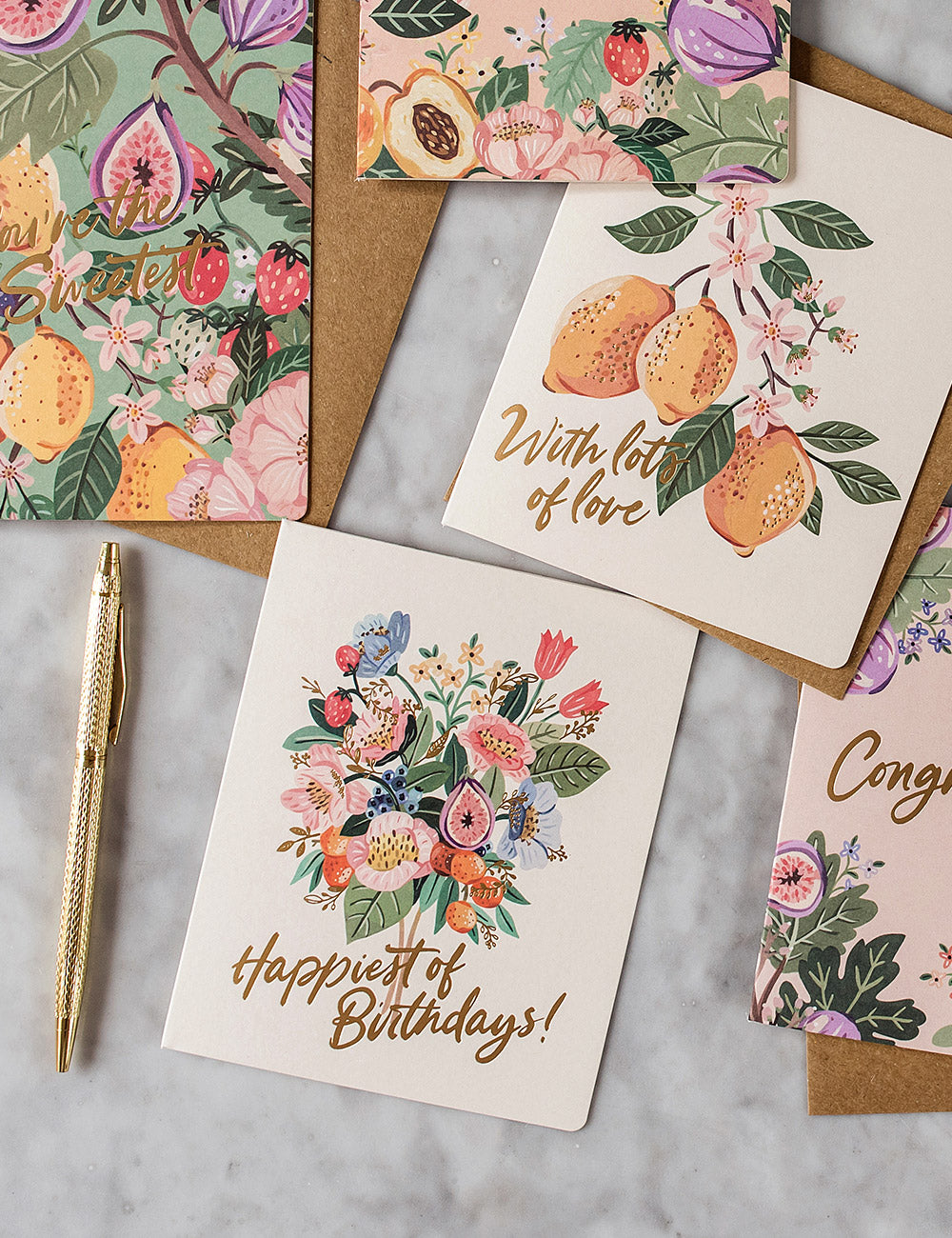 Happiest of Birthdays - Fruit Bunch Greeting Card