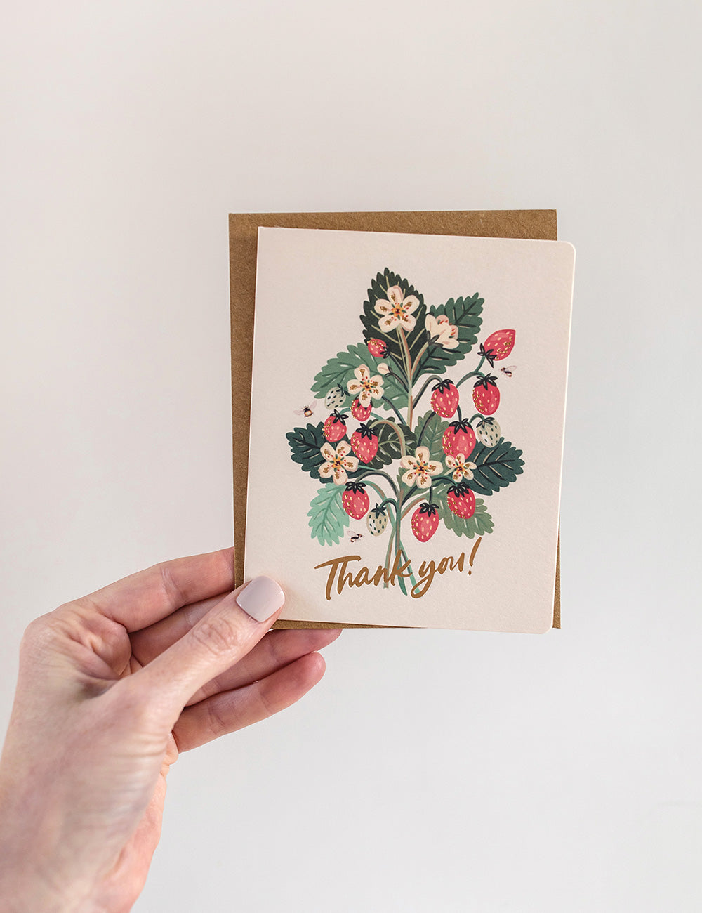 Thank You - Strawberries Greeting Card