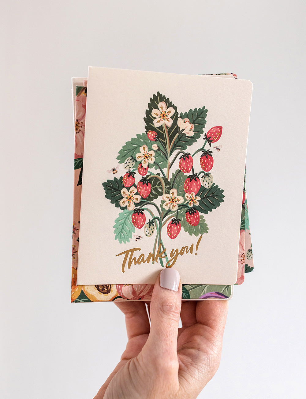 Thank You - Strawberries Greeting Card