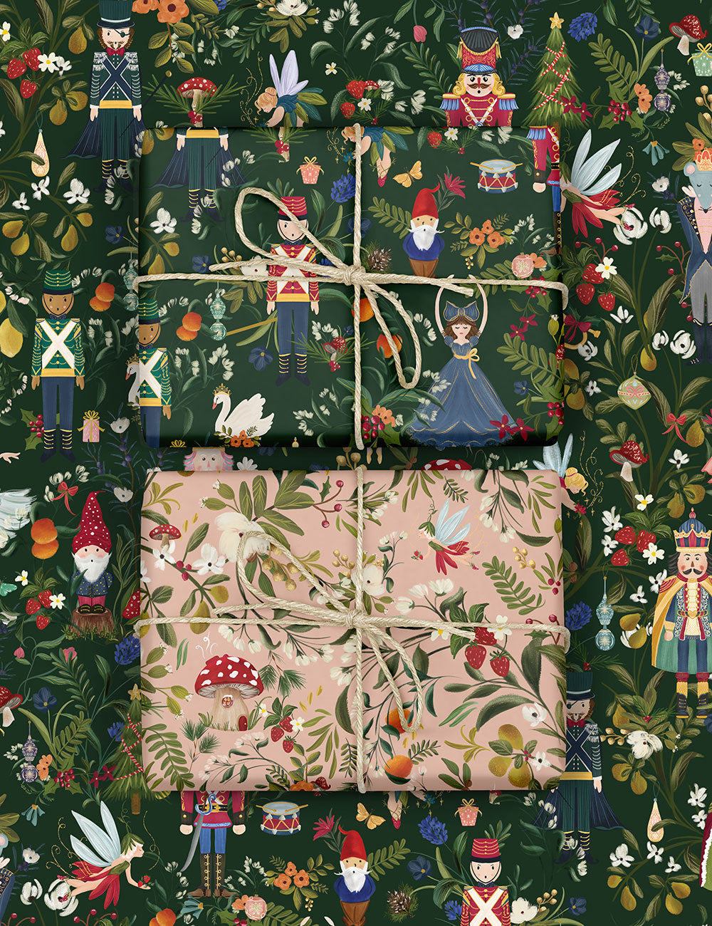 Nutcracker / Gnome 6pk Gift Wrap