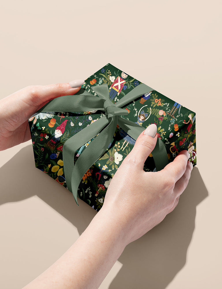 Nutcracker / Gnomes 100pk Gift Wrap Bespoke Letterpress 