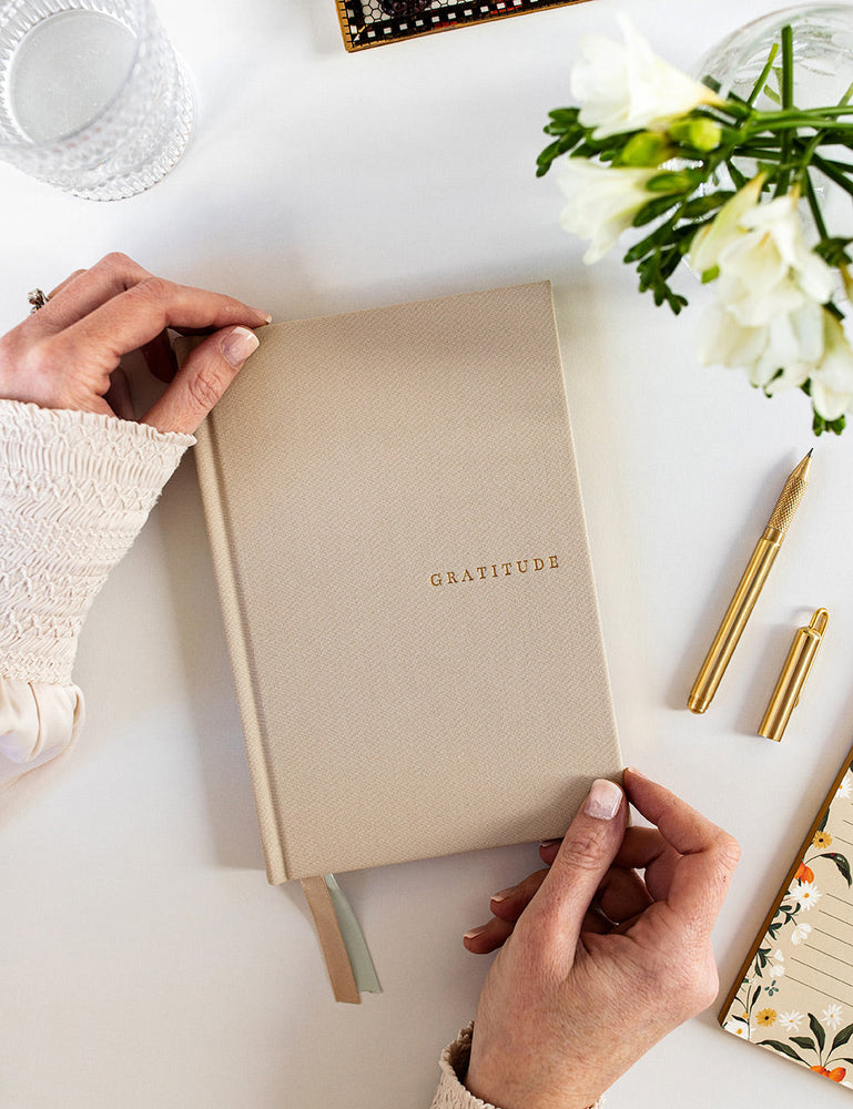 Gratitude Journal Oatmeal Journals Bespoke Letterpress 