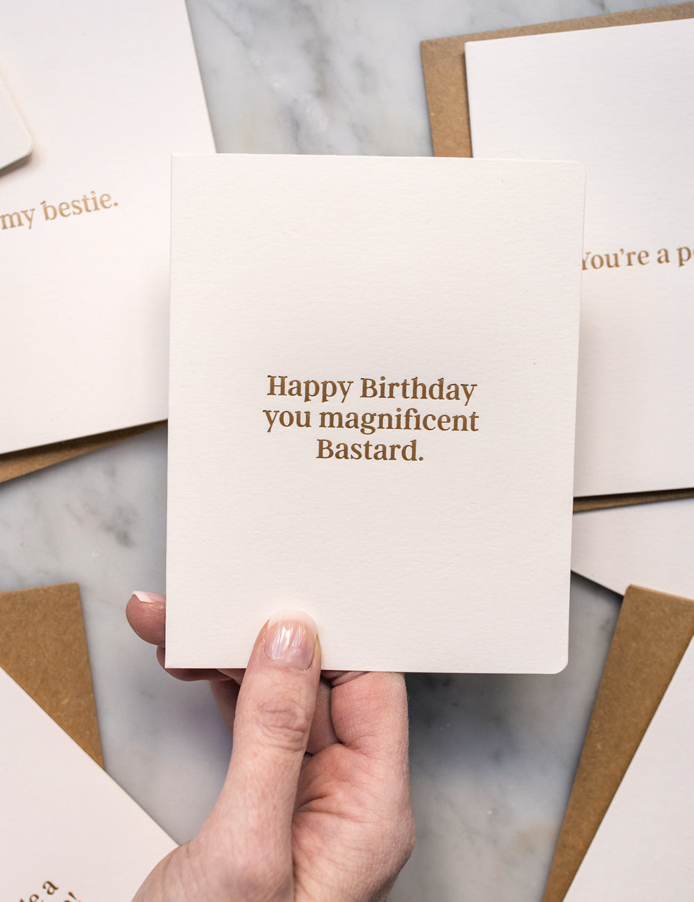 Happy Birthday You Magnificent Bastard Greeting Card