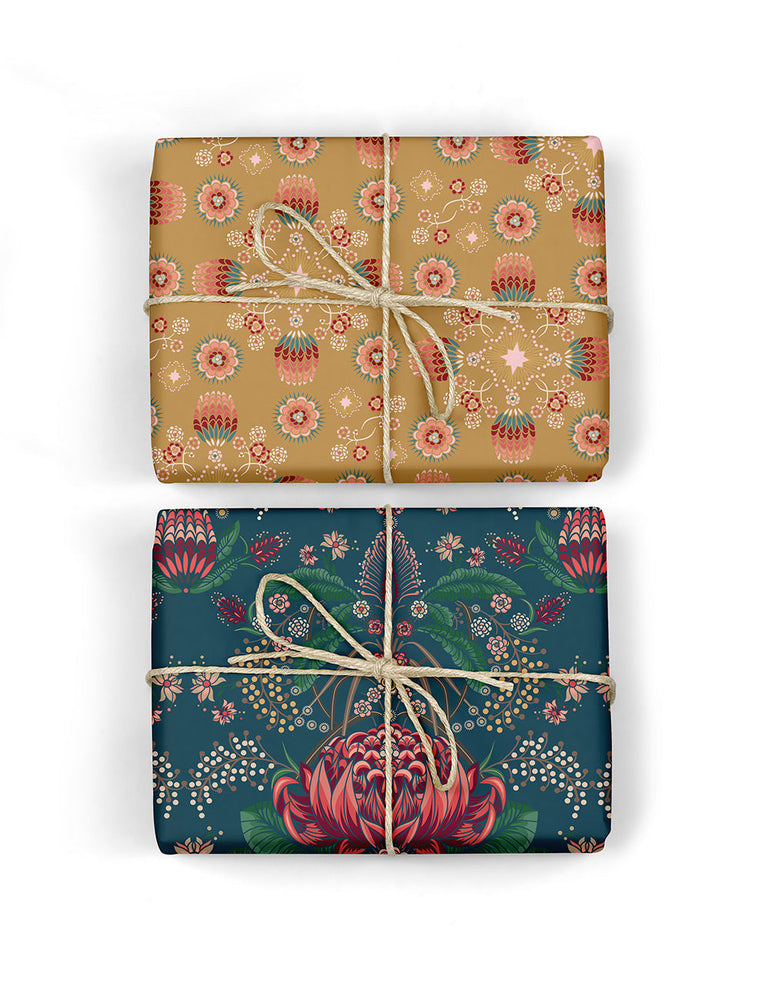 Kaledidoflora / Banksia 100pk Gift Wrap Bespoke Letterpress 