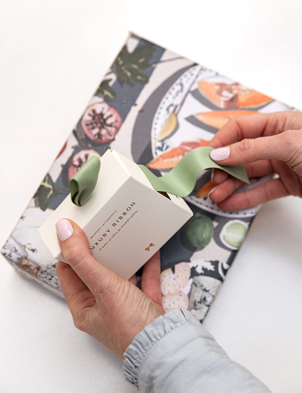 Sage Green Luxury Satin Ribbon