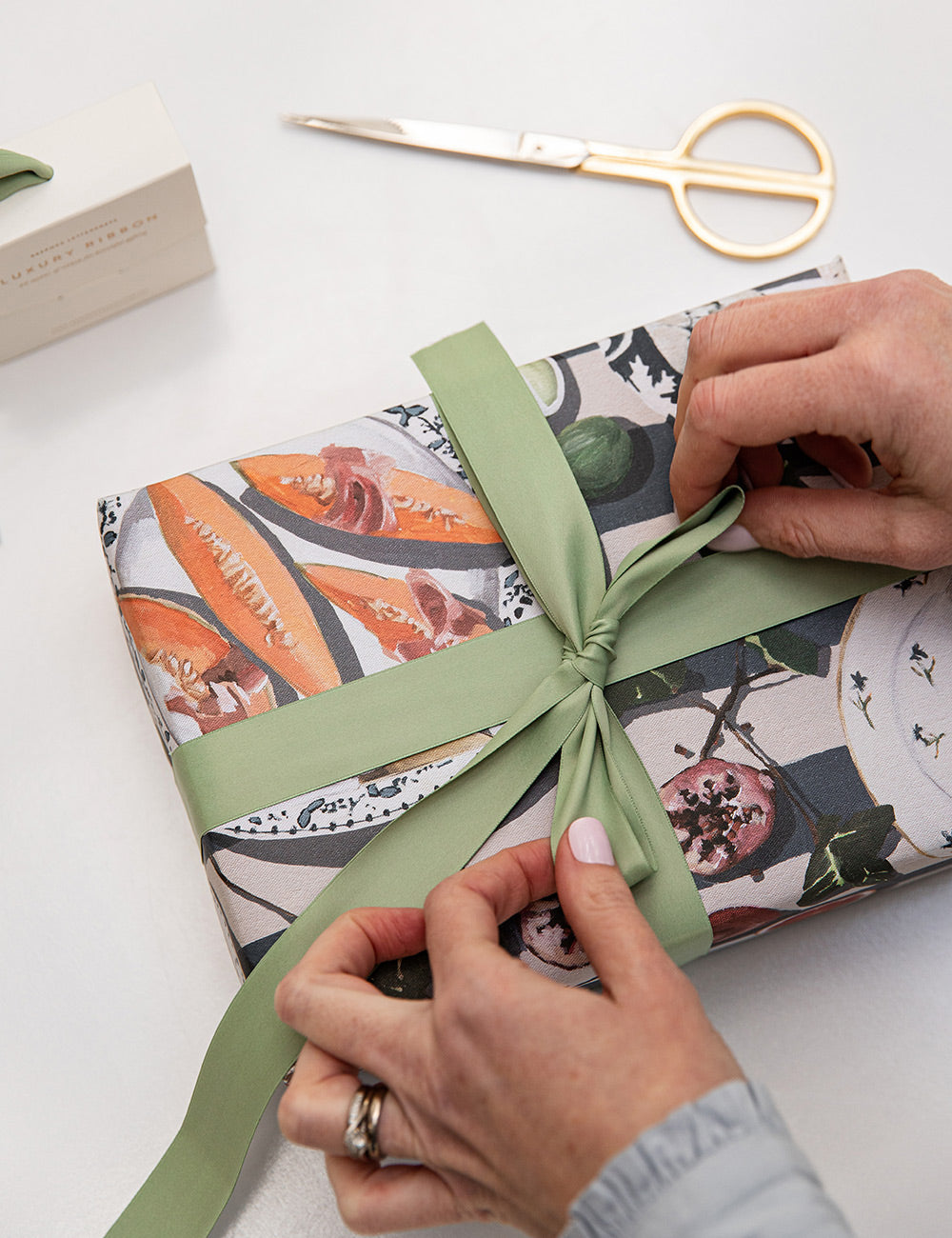 Sage Green Luxury Satin Ribbon