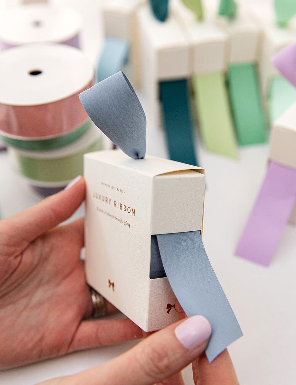 French Blue Luxury Satin Ribbon
