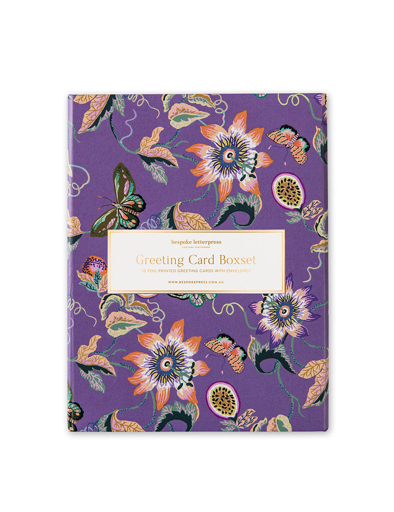 10 pack Greeting Card Boxset - Wondergarden Lilac