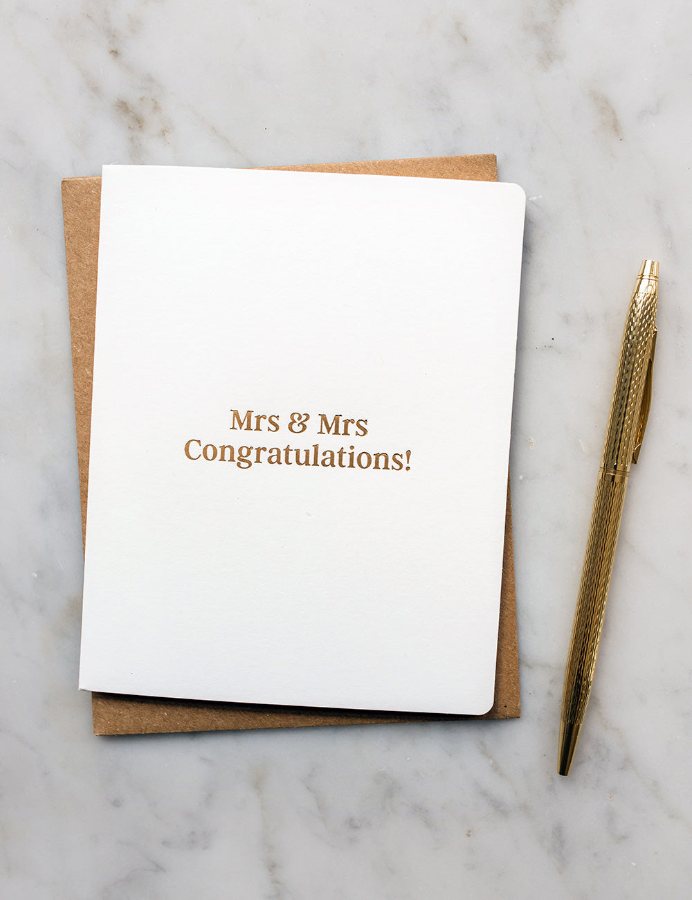 Mrs & Mrs Congratulations Greeting Card