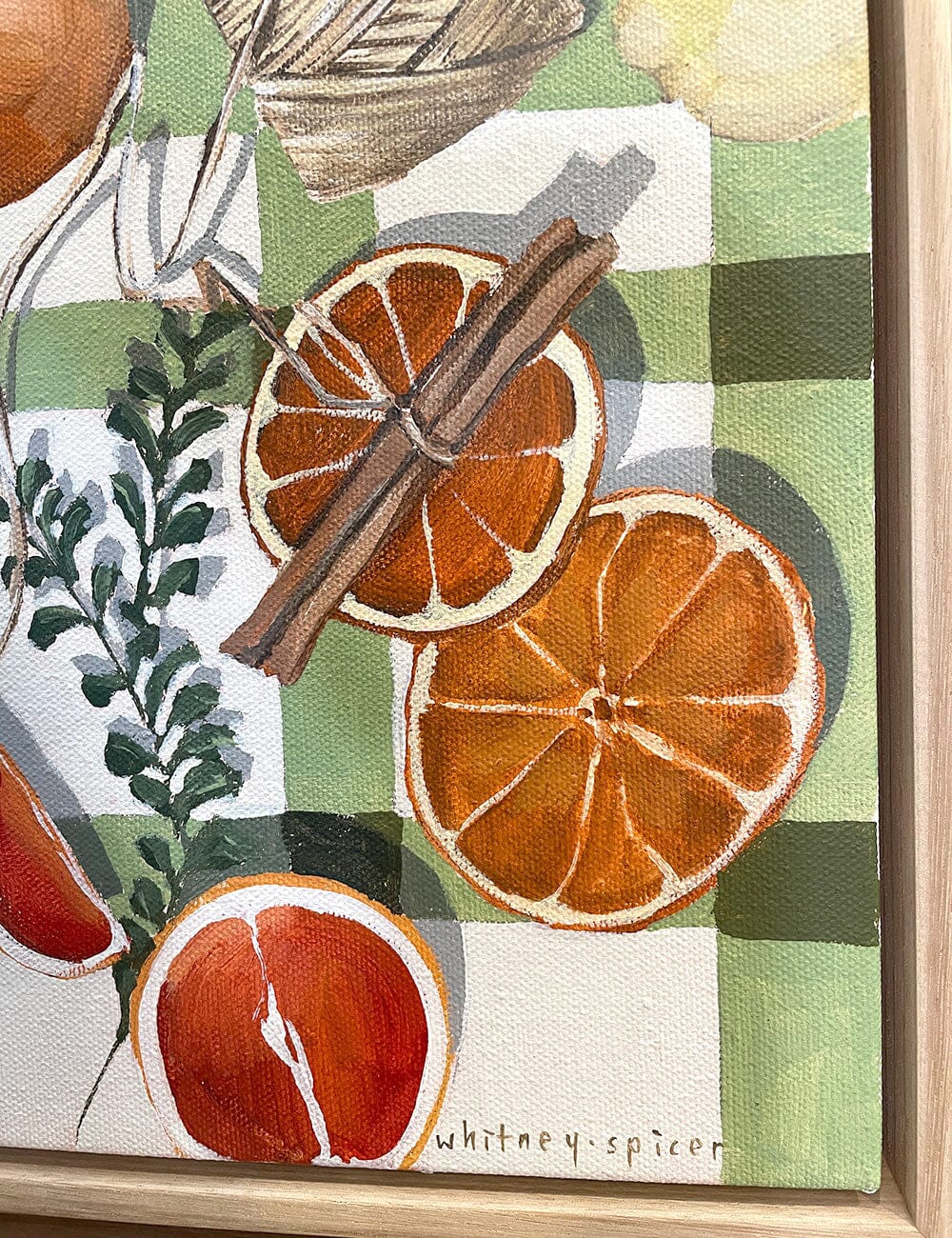 Oranges Original Whitney Spicer Artwork 50 x 60cm