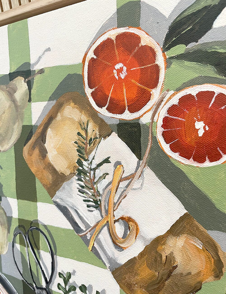 "Oranges" Original Whitney Spicer Artwork 50 x 60cm Bespoke Letterpress 