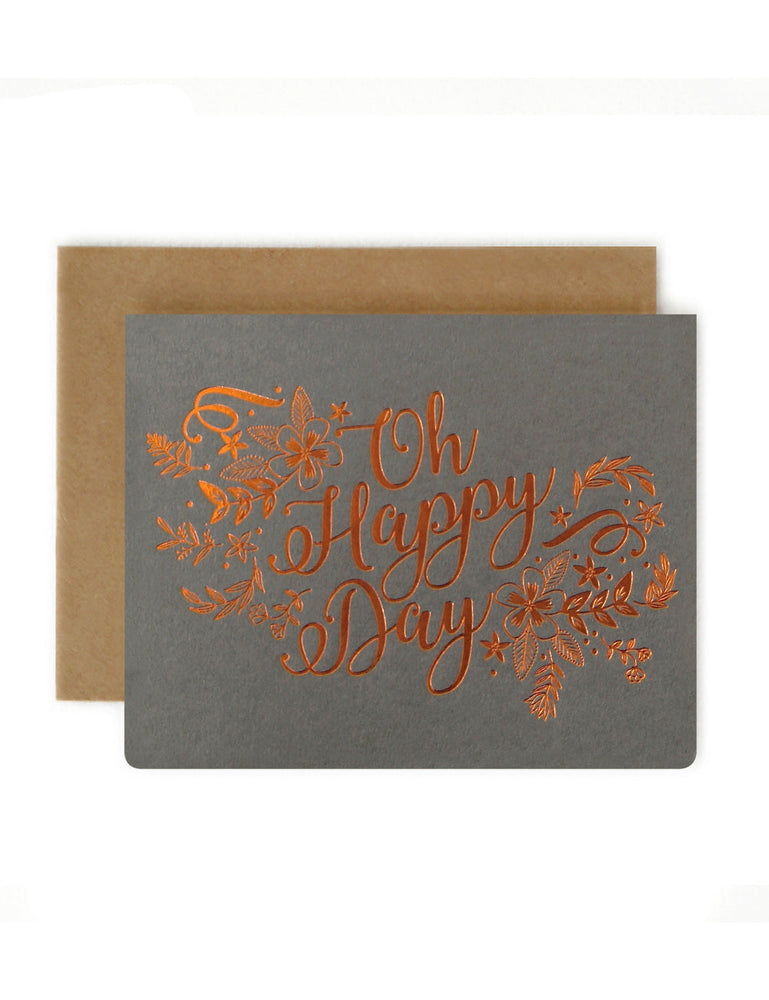 Oh Happy Day Greeting Cards Bespoke Letterpress 