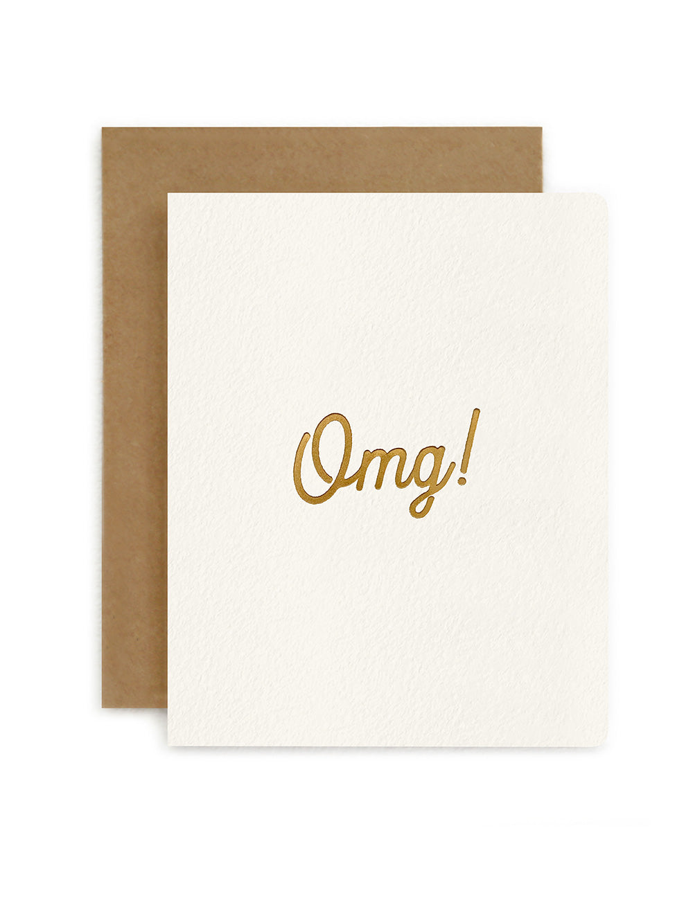 Petite Card - OMG! Greeting Cards Bespoke Letterpress 