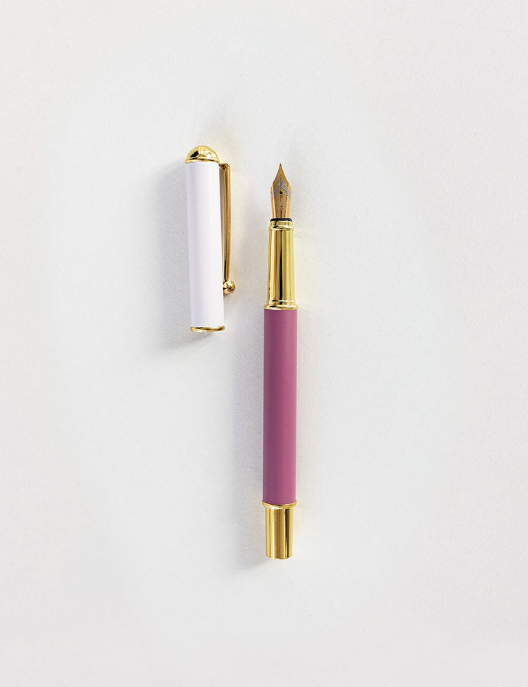Purple Fountain Pen (Boxed) Desktop Stationery Bespoke Letterpress 