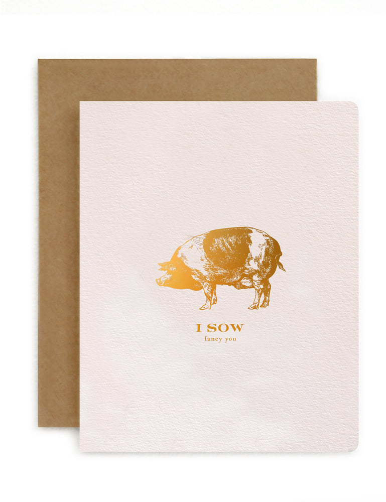 I Sow Fancy You Greeting Card