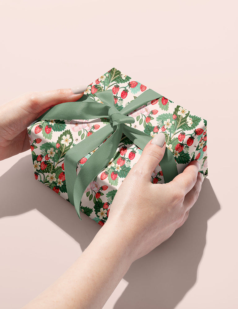 Strawberries/Peaches 6pk Wrap Gift Wrap Bespoke Letterpress 