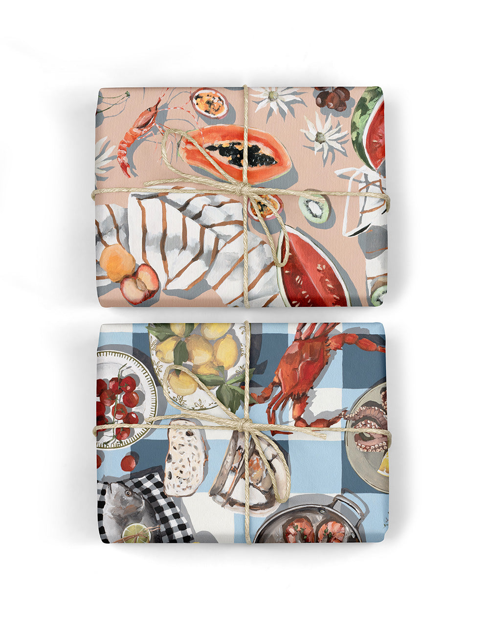 Summer Picnic / Crab & Squid 100pk Gift Wrap