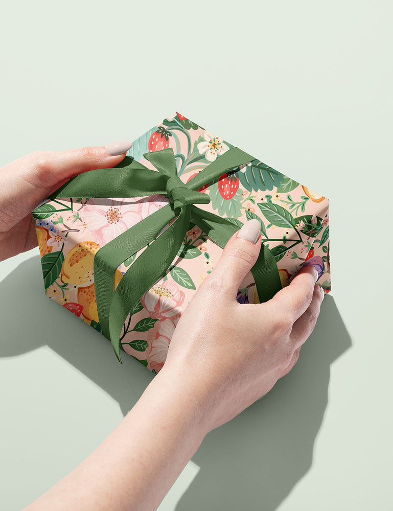 Summer Fruits / Around The World 100pk Gift Wrap Bespoke Letterpress 