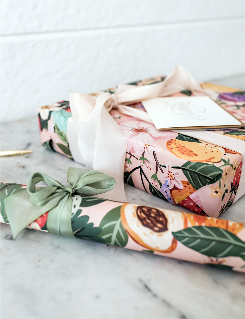 Summer Fruits / Around the World 6pk Gift Wrap