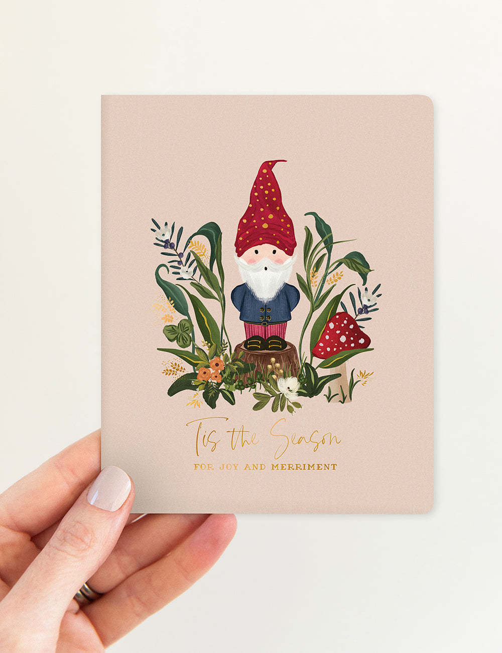 Tis the season (Gnome) Greeting Cards Bespoke Letterpress 