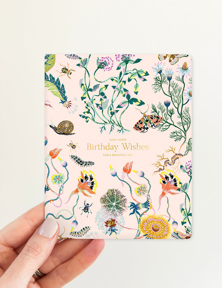 Birthday Wishes - Wondergarden Greeting Cards Bespoke Letterpress 